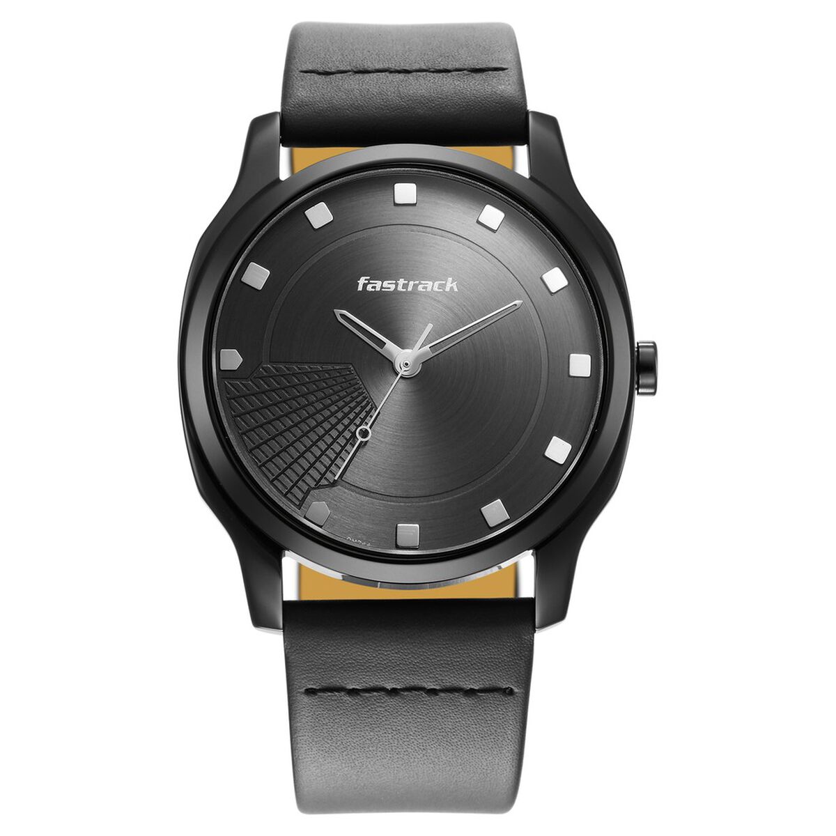 Fastrack Stunners Quartz Analog Anthracite Dial Leather Strap Watch for Guys 3