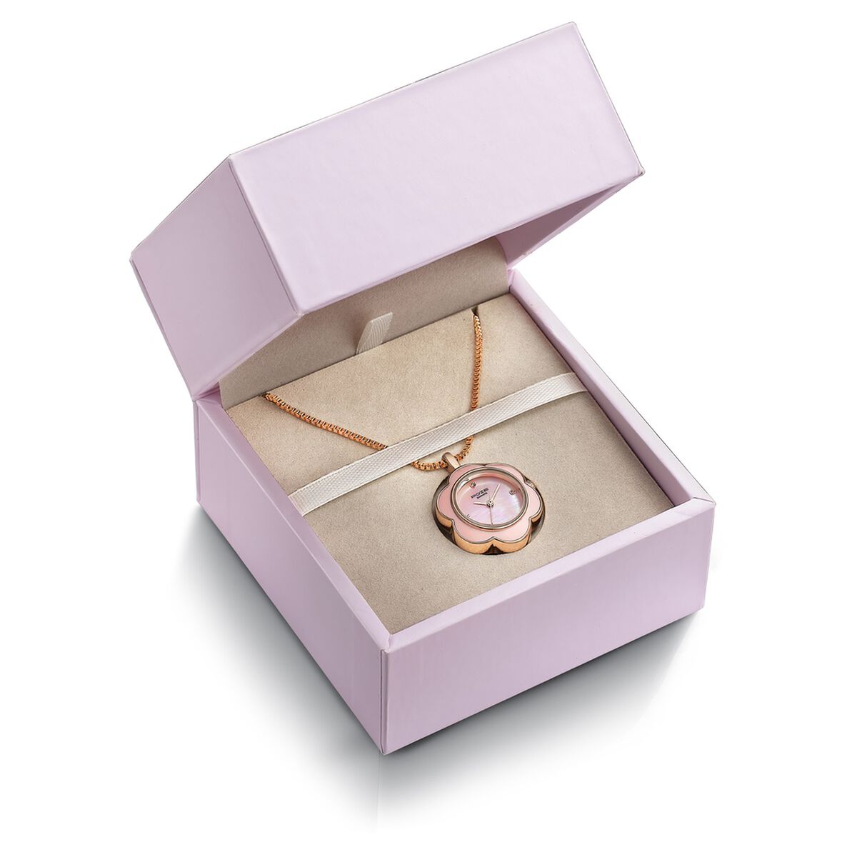 Sonata Poze Quartz Analog Pink Dial Rose Gold Colour Metal Strap Watch For Women 5