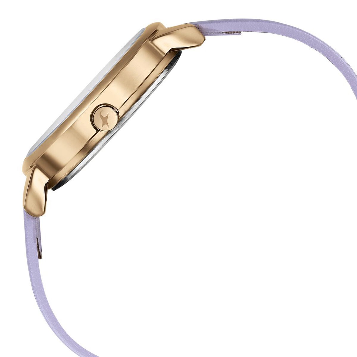 Fastrack Stunners Quartz Analog Purple Dial Leather Strap Watch for Girls 4