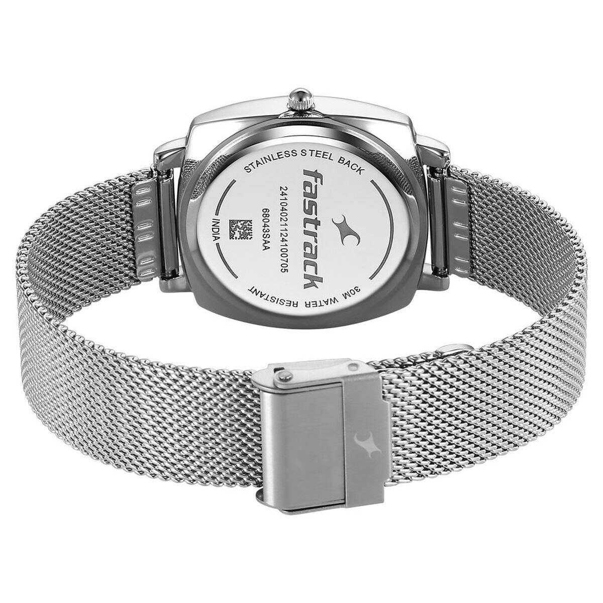 Fastrack Stunners X Quartz Analog Green Dial Stainless Steel Strap Watch For Girls 5