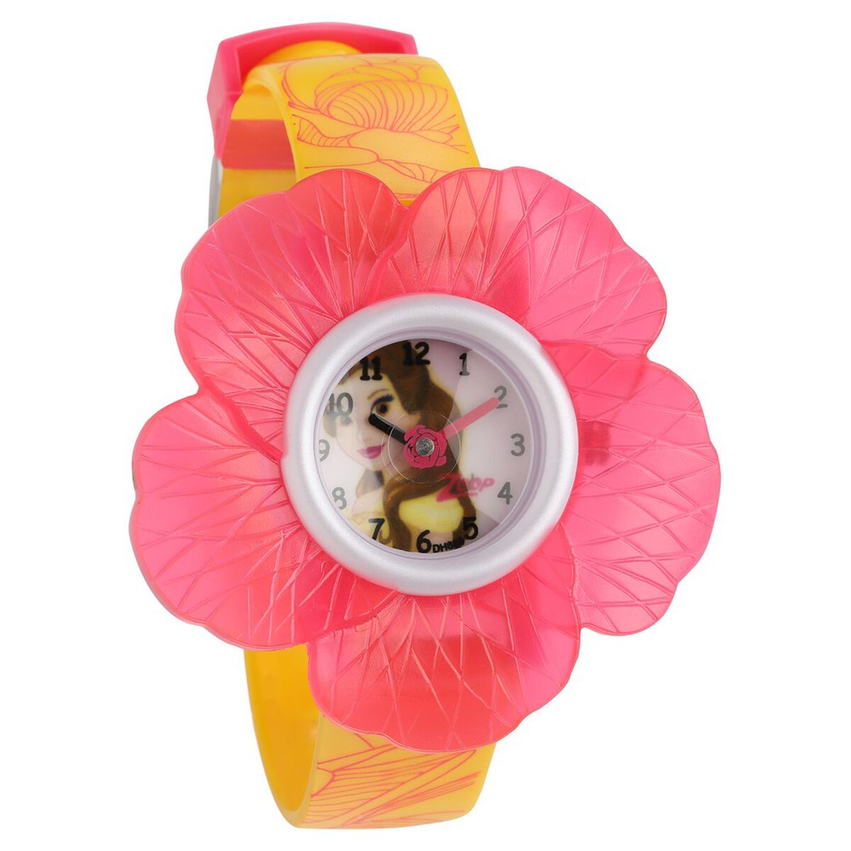 Zoop Disney Princess Analog Watch with White Dial & MulticolouredStrap for Girls Kids, from House of Titan 2