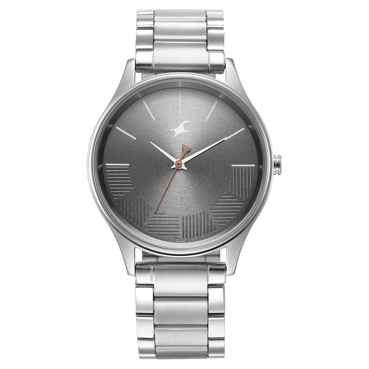 Fastrack Stunners Quartz Analog Grey Dial Metal Strap Watch for Guys 2