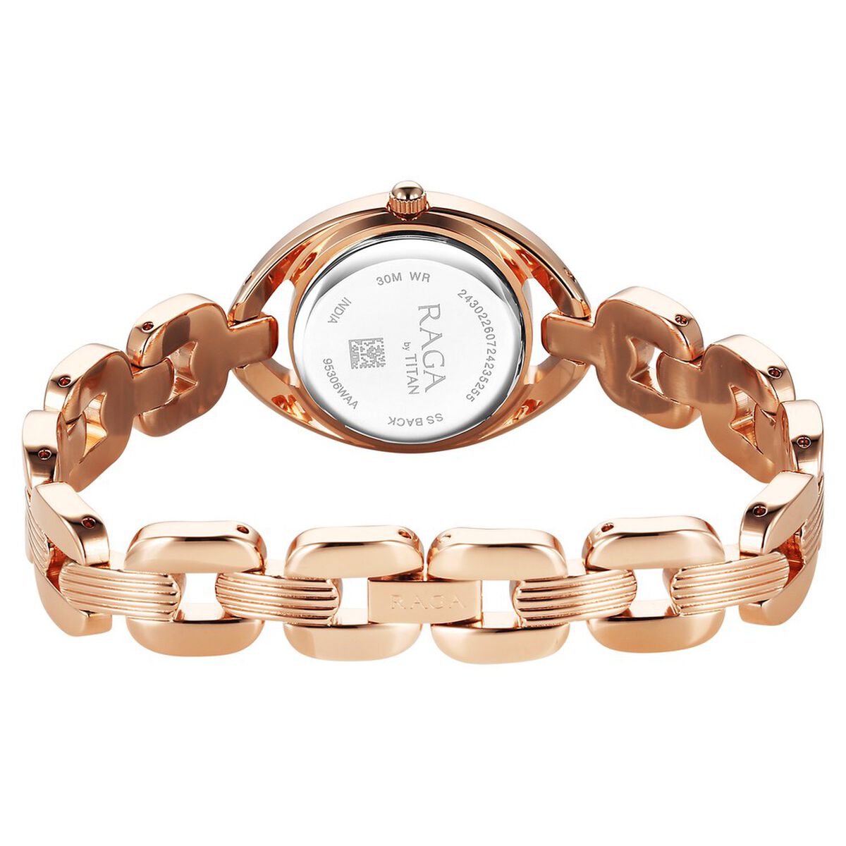 Titan Raga Showstopper Quartz Analog Pink Dial Metal Strap Watch For Women 5