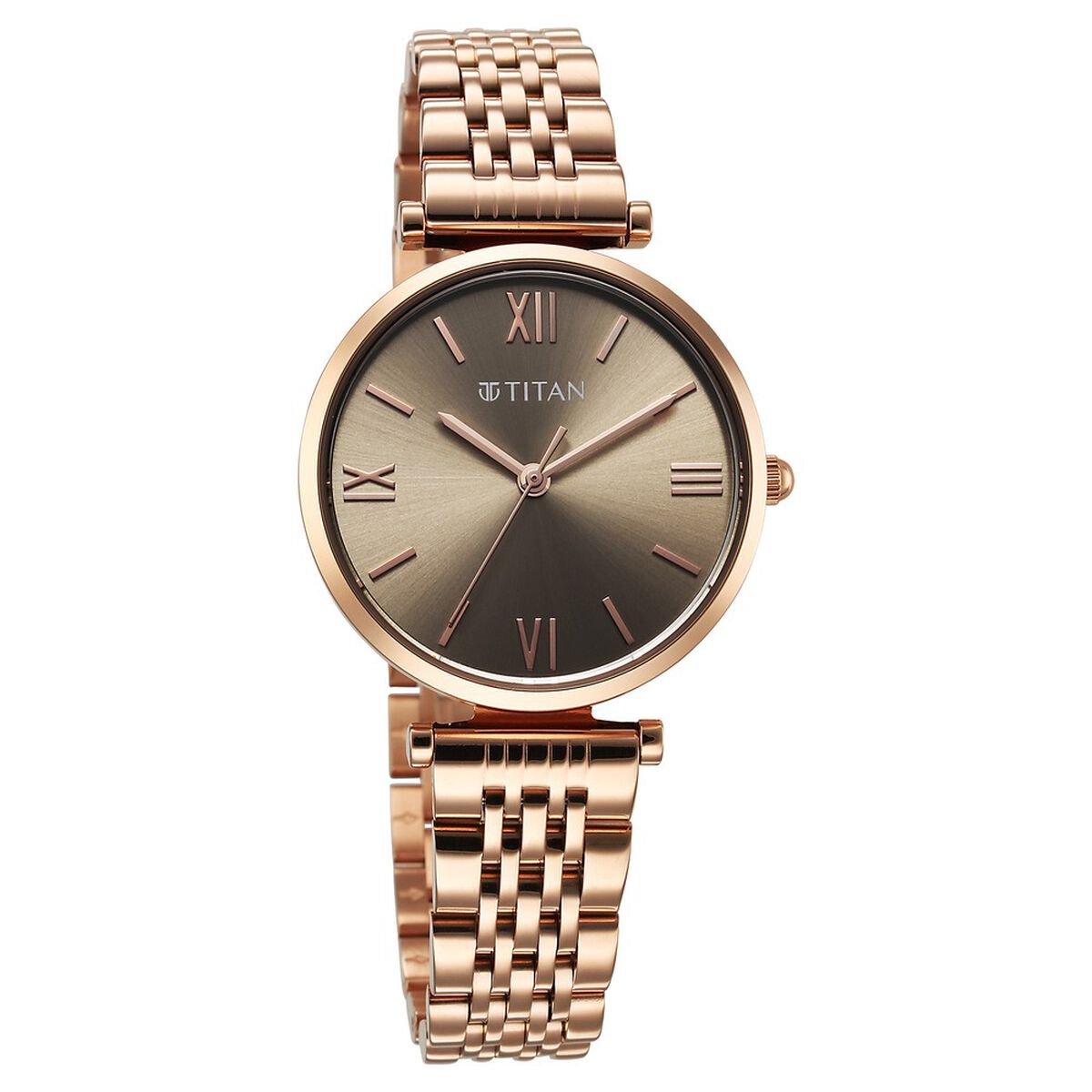 Titan Workmode Quartz Analog Grey Dial Metal Strap watch For Women 2