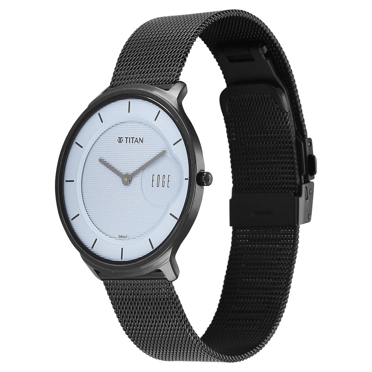 Titan Edge Murals Quartz Analog Grey Dial Stainless Steel Strap Watch For Men 4