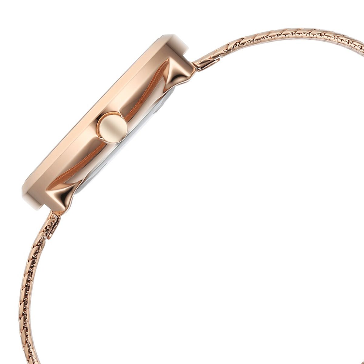 Titan Raga Memoirs Quartz Analog Mother Of Pearl Round Dial Rose Gold Metal Strap Watch For Women 4