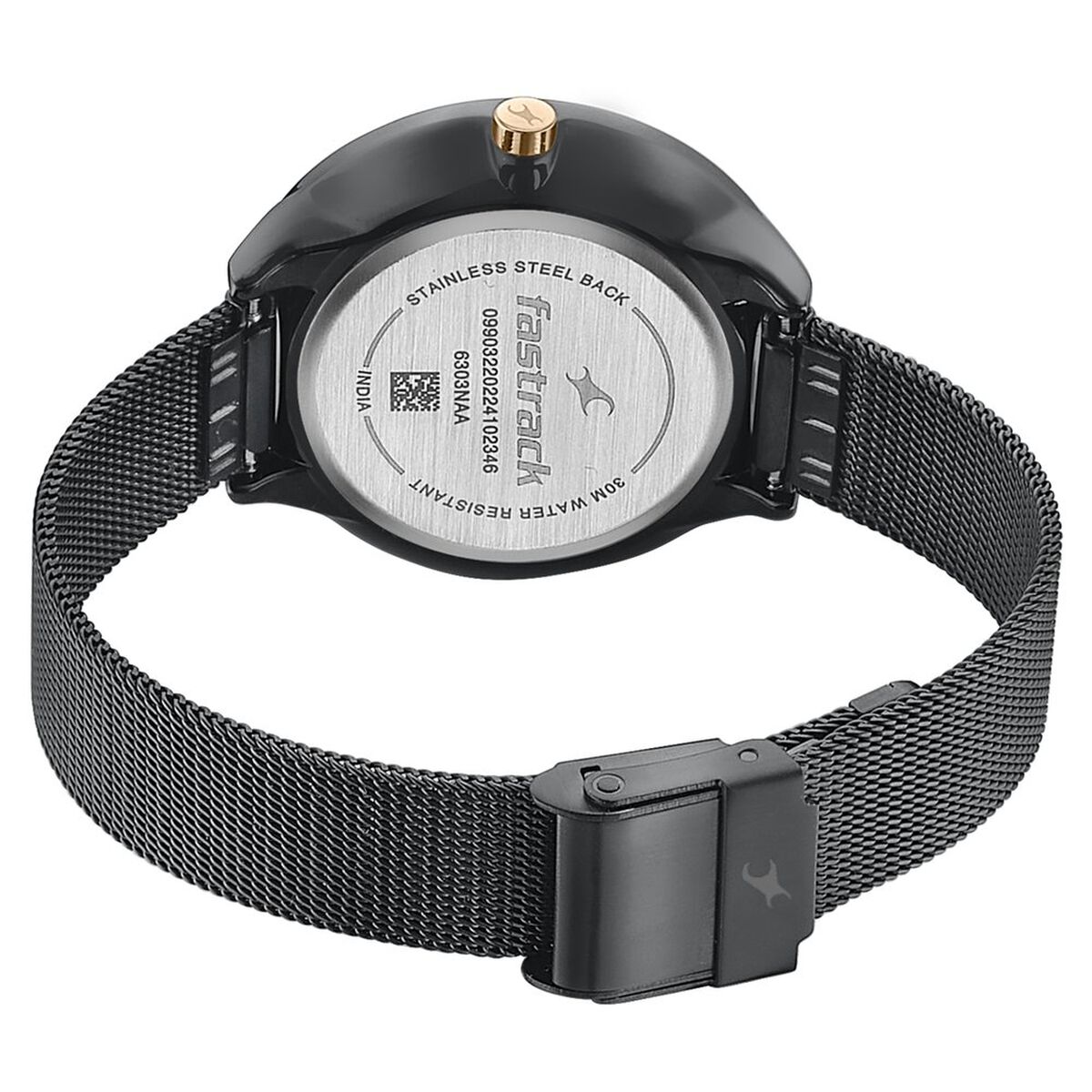 Fastrack Stunners Quartz Analog Black Dial Stainless Steel Strap Watch for Girls 5