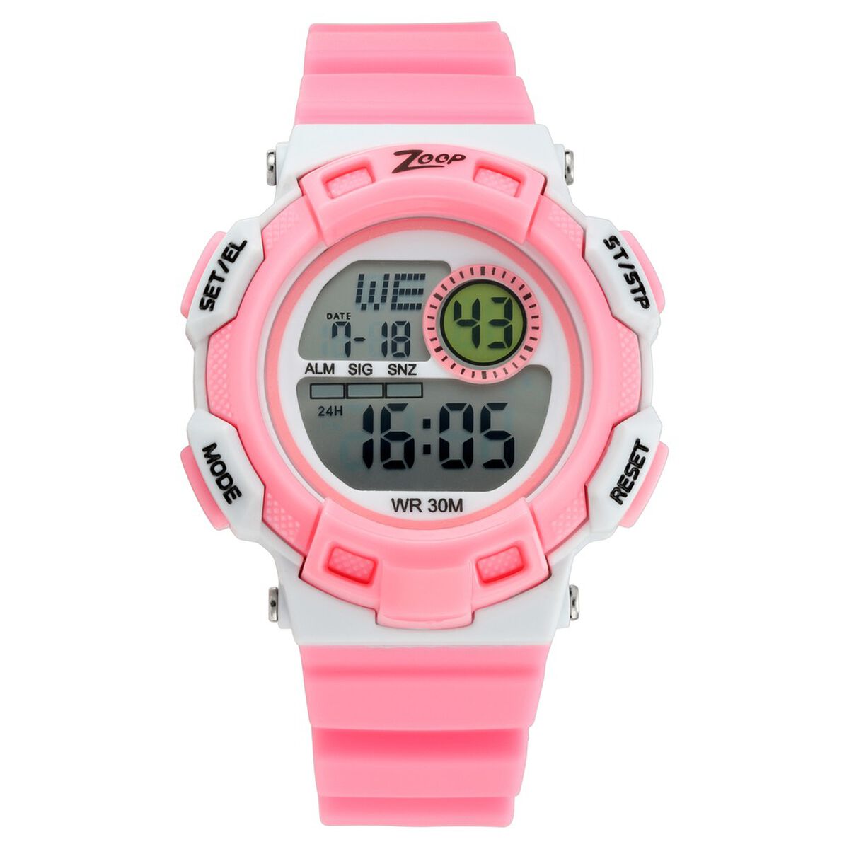 Zoop Digital Watch with Digital Dial & Pink Strap for Girls Kids, from House of Titan 1