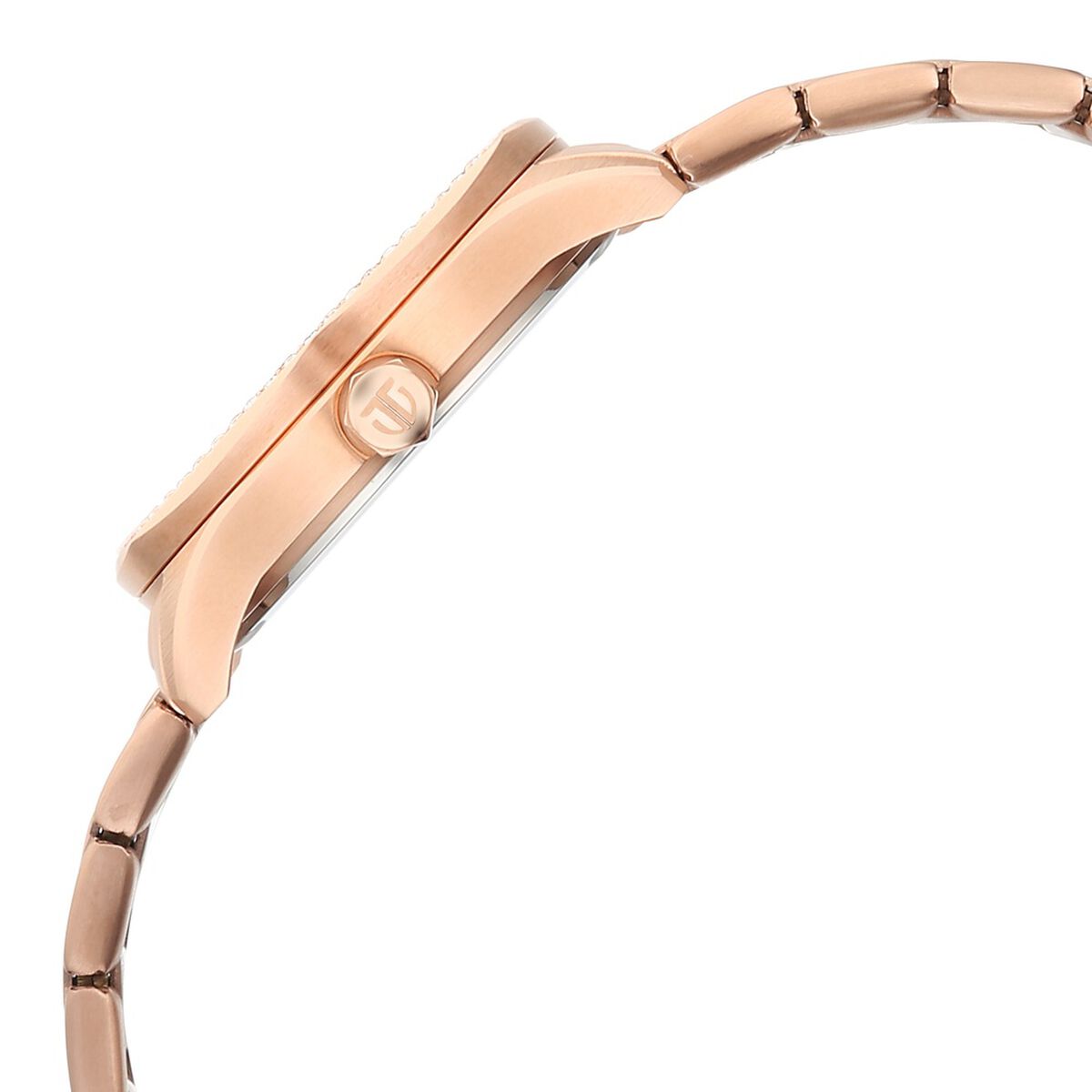 Titan Purple Glamour Quartz Analog with Date Silver Dial Rose Gold Stainless Steel Strap Watch For Women 5