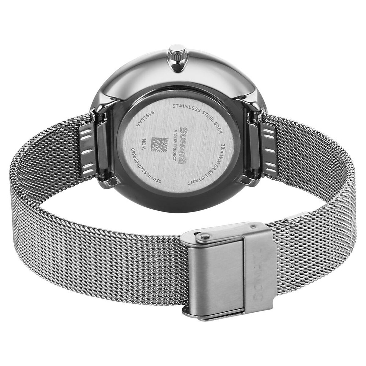 Sonata Modern Edit Quartz Analog Blue Dial Stainless Steel Strap Watch For Women 5