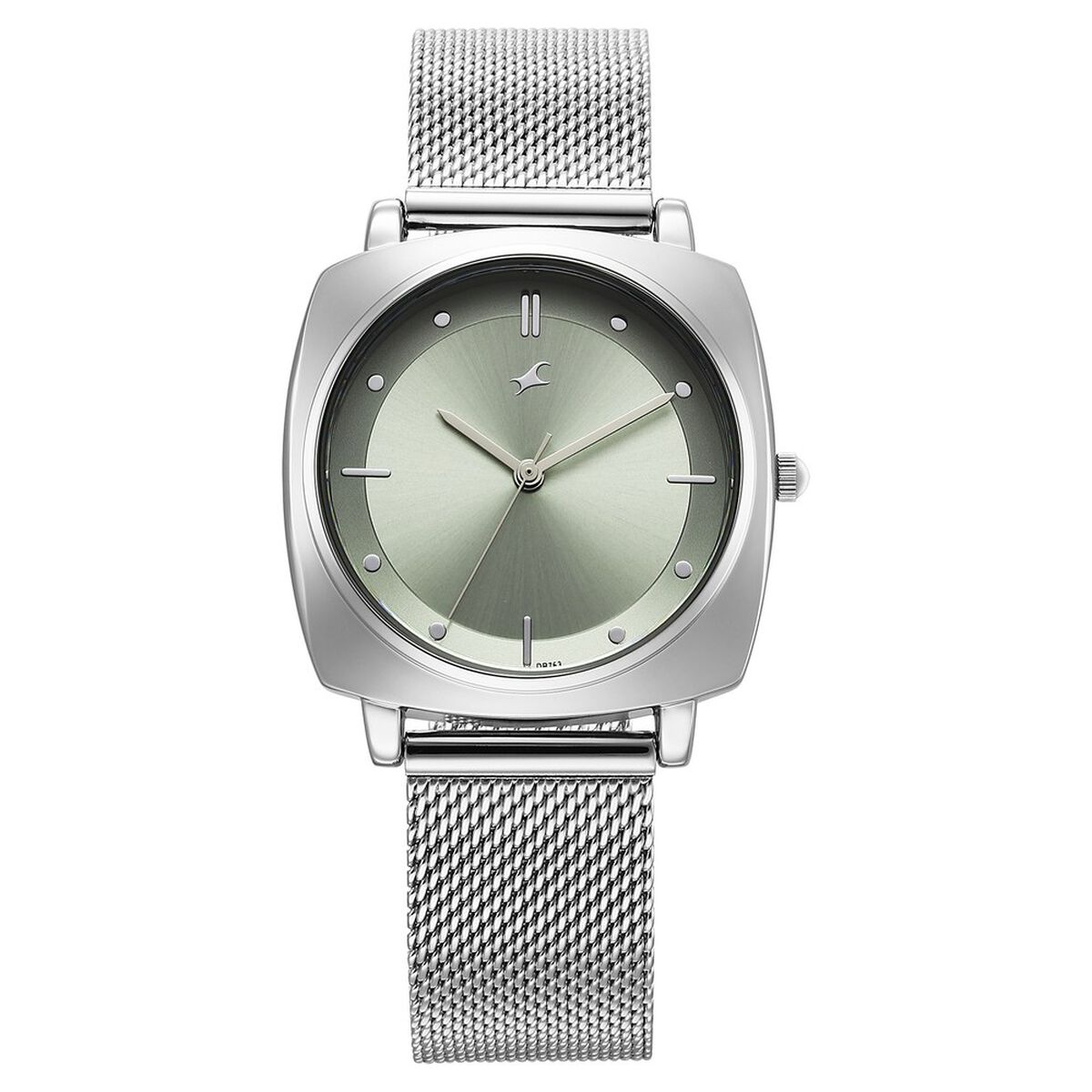 Fastrack Stunners X Quartz Analog Green Dial Stainless Steel Strap Watch For Girls 1