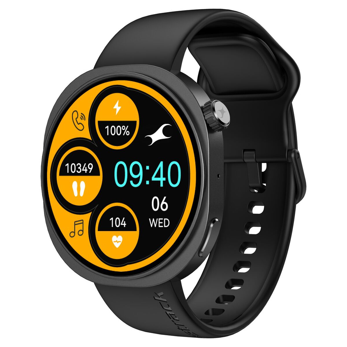 Fastrack Revoltt R3 Pro Smartwatch with 1.43" AMOLED Display Dynamic 60Hz Refresh HRM SpO2 Sleep Functional Crown 1