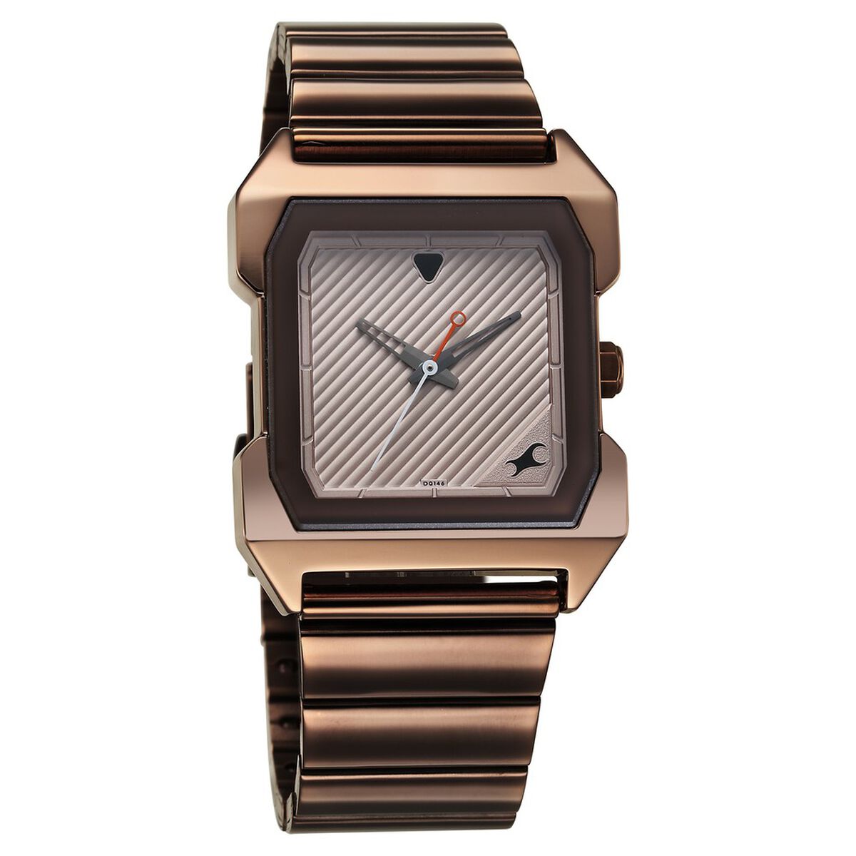 Fastrack Pulse Quartz Analog Beige Dial With Brown Colour Stainless steel Strap Watch for Guys 2