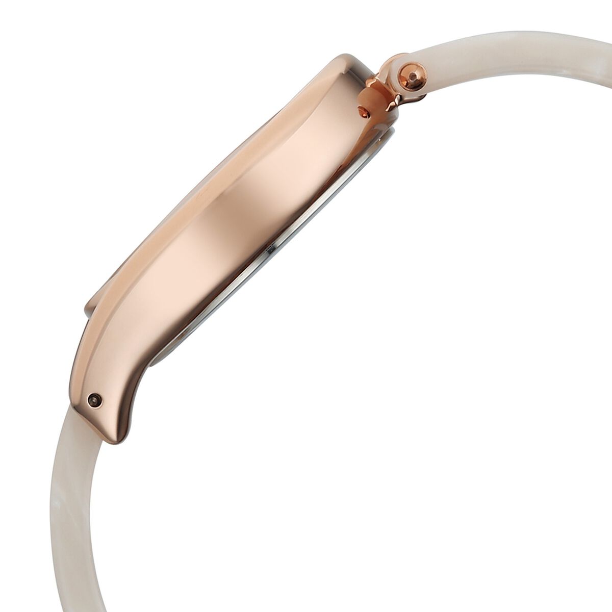 Fastrack Younique Quartz Analog Mother of Pearl Dial Two Toned Acetate & Metal Strap Watch For Girls 5