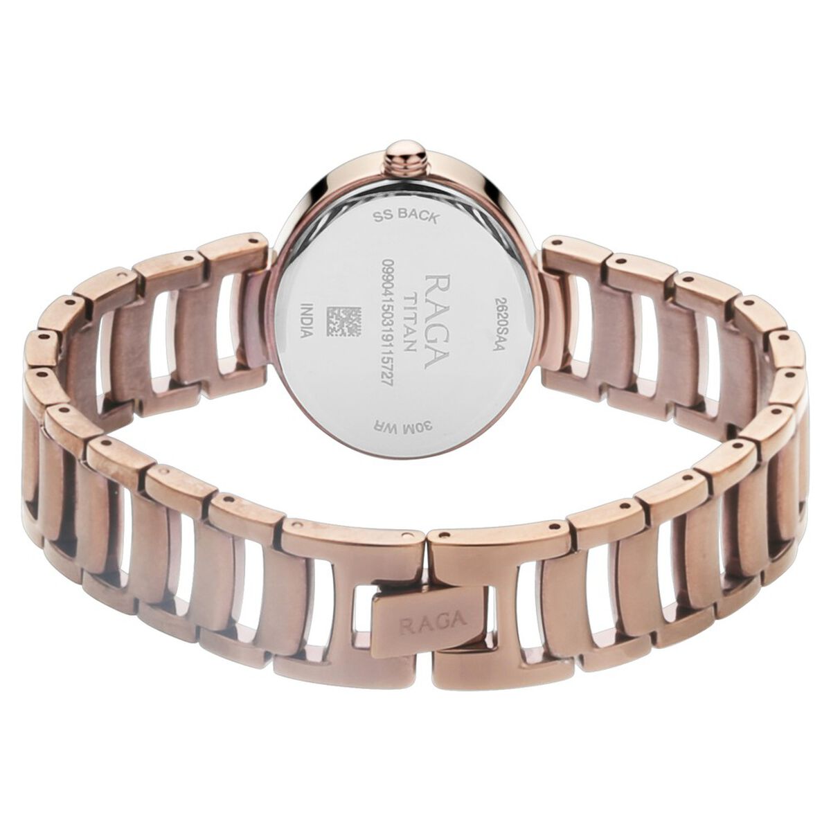 Titan Raga Viva Brown Dial Analog with Day and Date Metal Strap Watch for Women 5