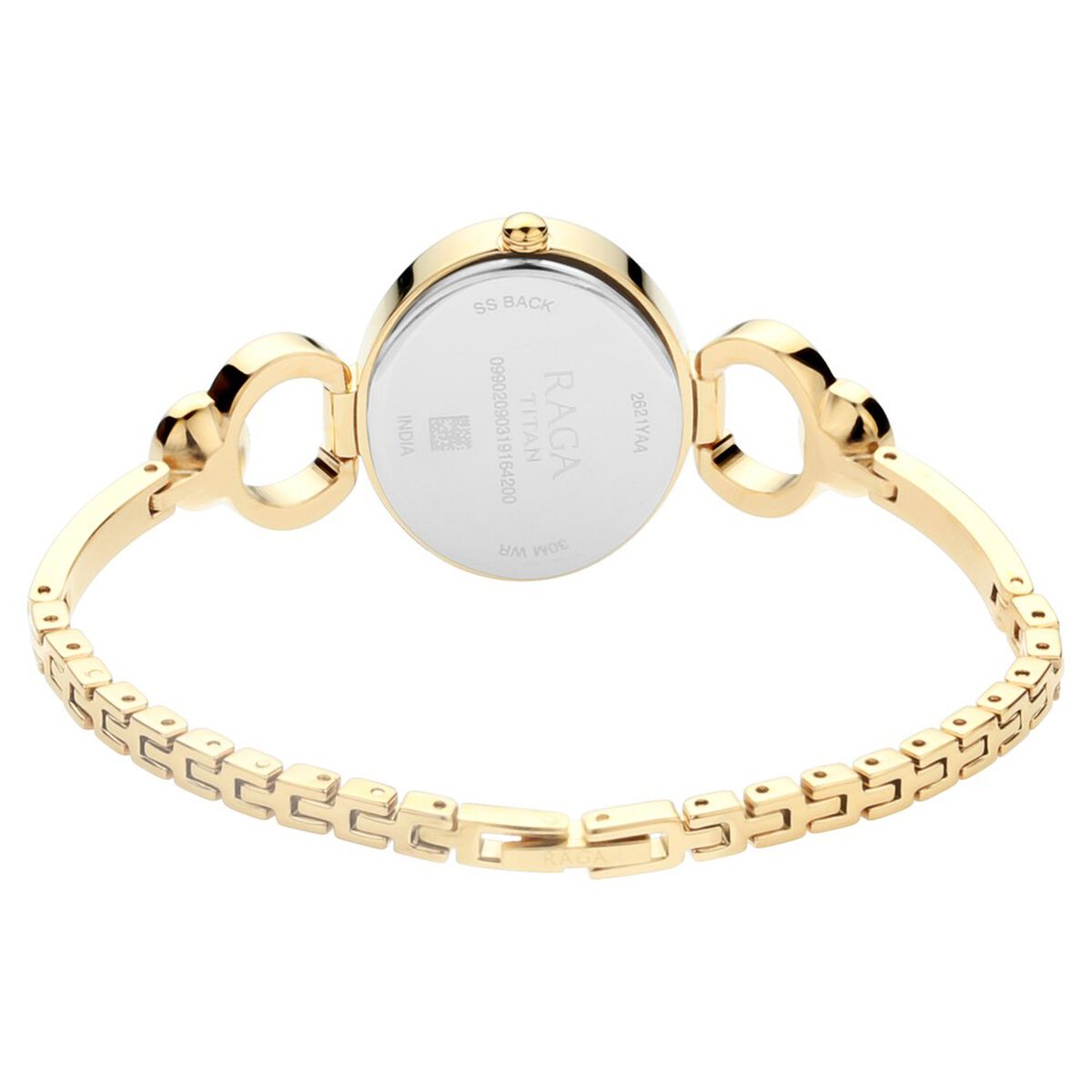 Titan Raga Viva Champagne Dial Analog with Day and Date Metal Strap watch for Women 5