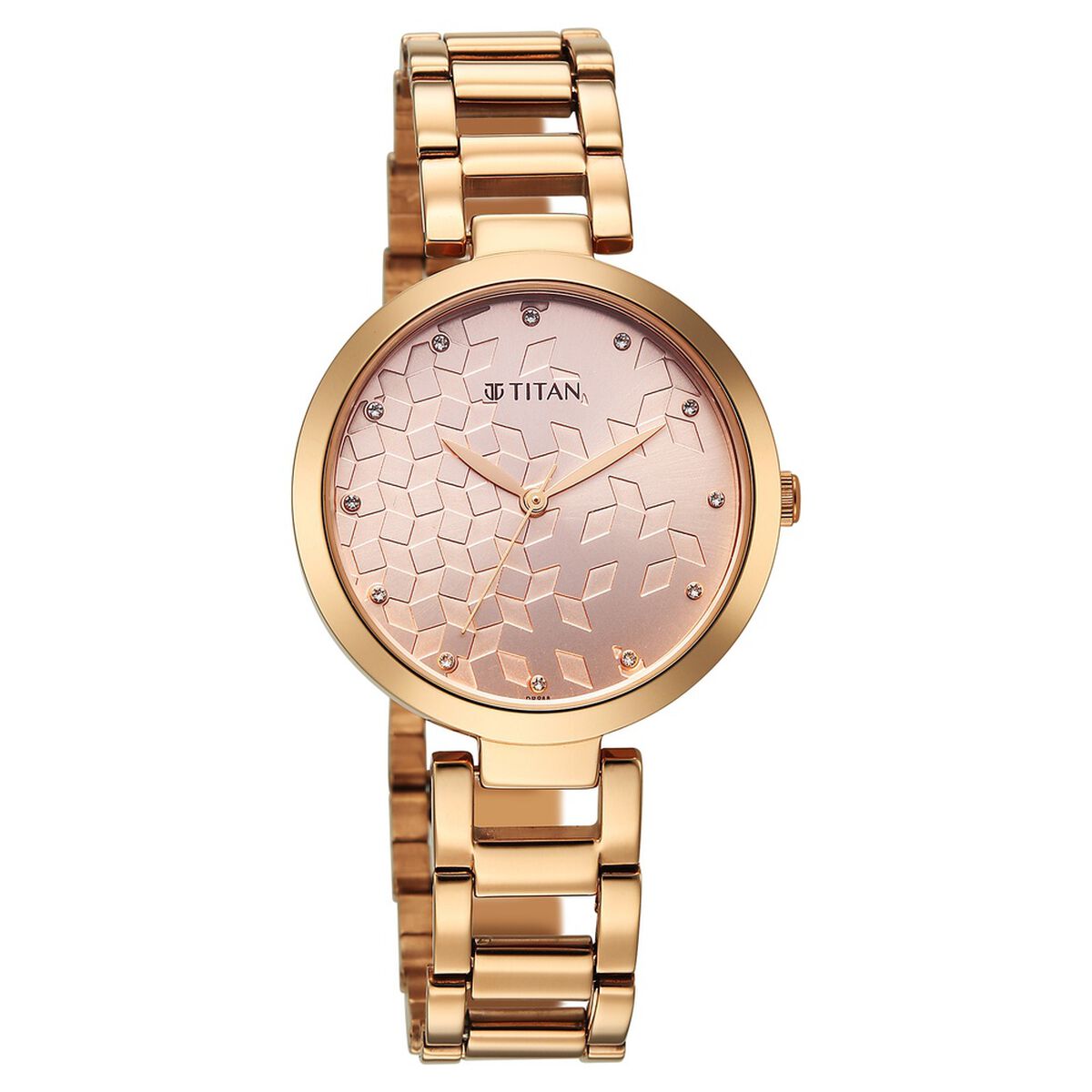 Titan Purple Superheads Quartz Analog Rose Gold Dial Rose Gold Stainless Steel Strap Watch For Women 2