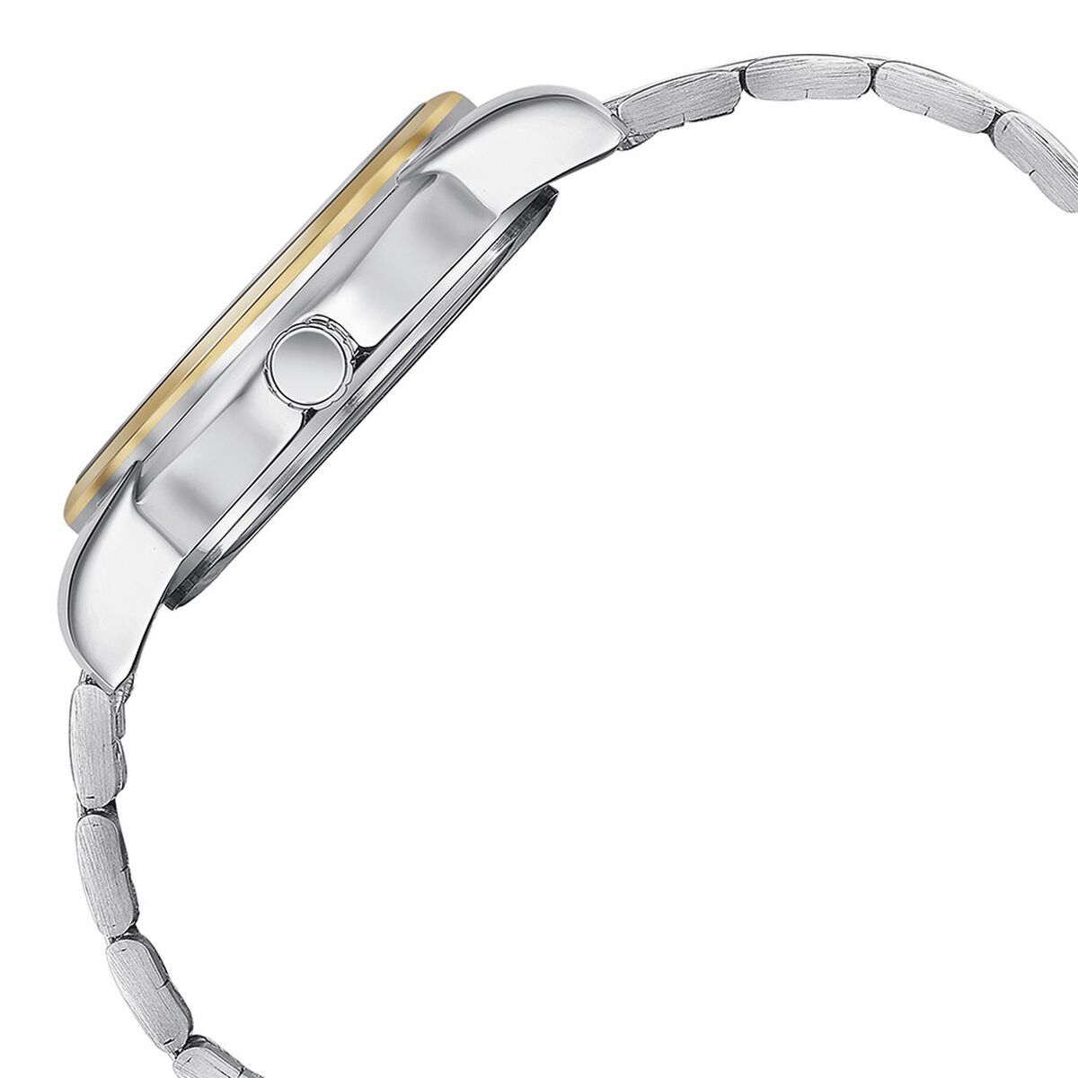 Sonata Quartz Analog with Day and Date White Dial Two Toned Stainless Steel Strap Watch For Men 5