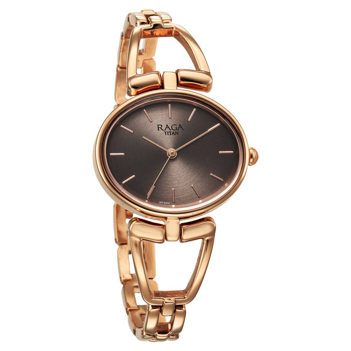 Titan Raga Ascend Quartz Analog Brown Dial With Rose Gold Color Metal Strap Watch For Women 2