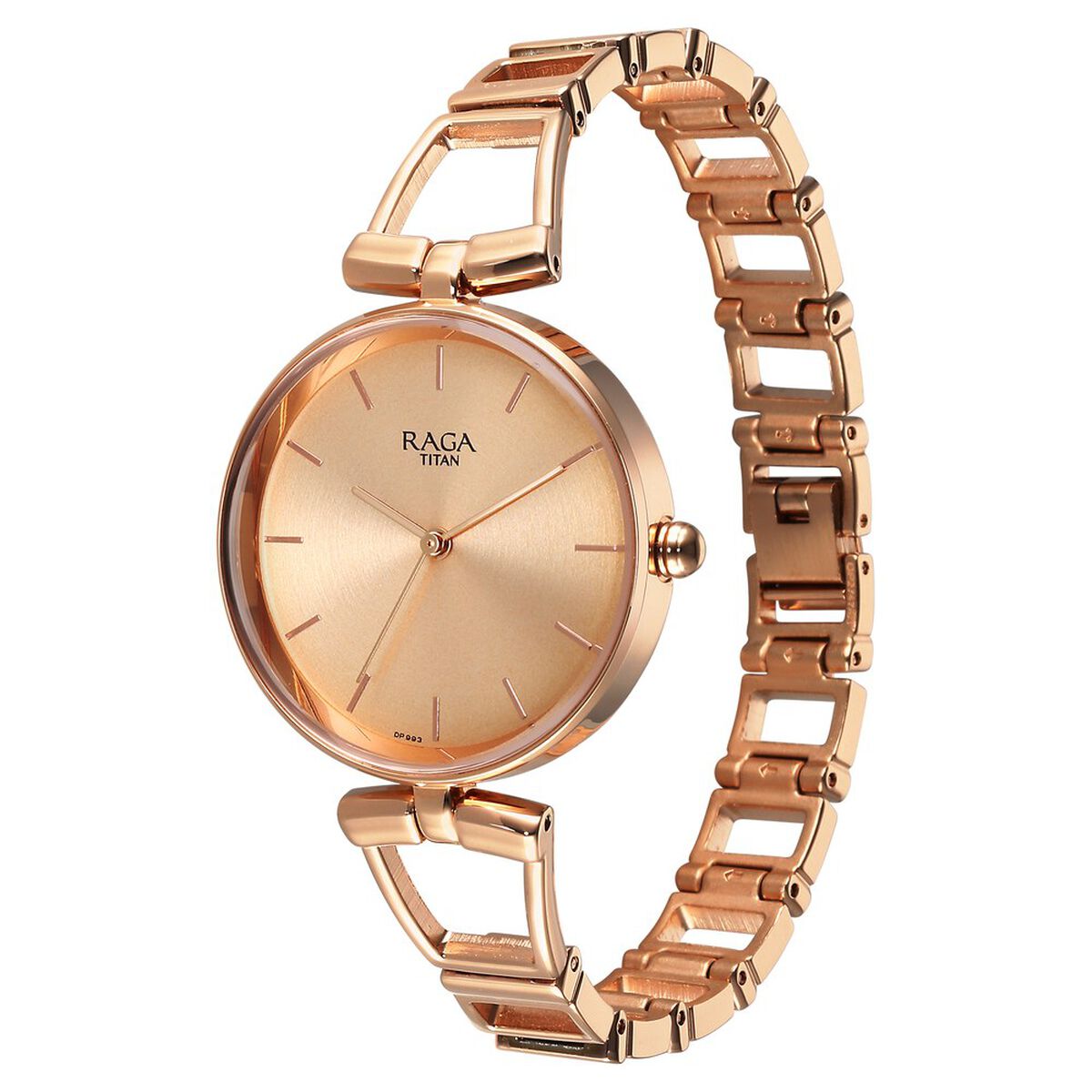 Titan Raga Ascend Quartz Analog Rose Gold Dial With Rose Gold Color Metal Strap Watch For Women 3