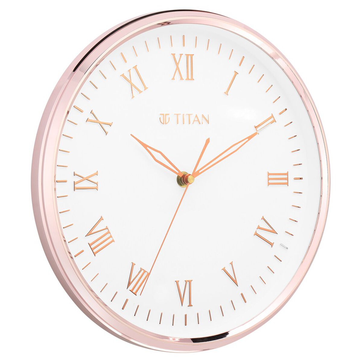 Titan Elegant 30.0 cm White Wall Clock: Silent, Majestic, and Modern 3