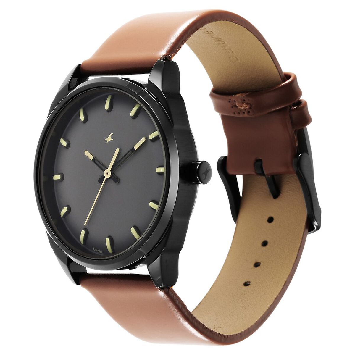 Fastrack After Dark Brown Dial Leather Strap Watch for Guys 4