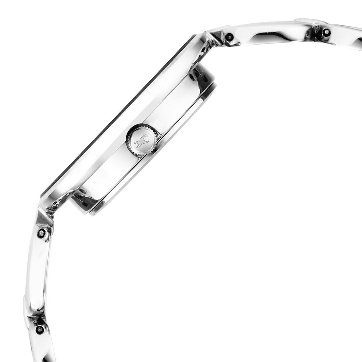 Fastrack Glitch Quartz Analog Silver Dial Metal Strap Watch for Girls 4