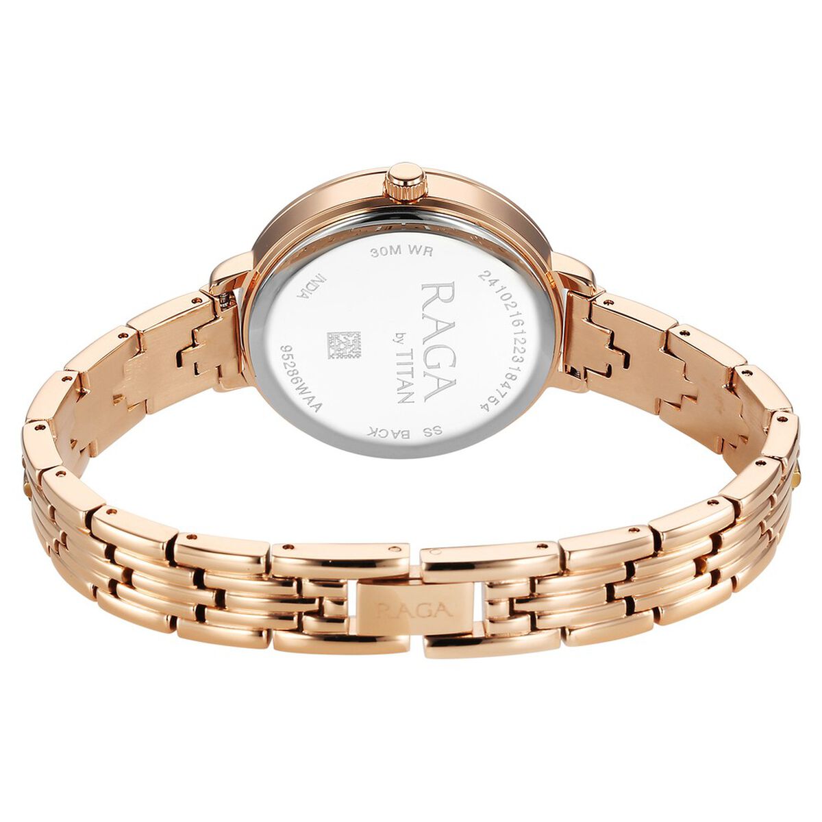 Titan Raga Showstopper Quartz Analog Pink Dial Metal Strap Watch for Women 5