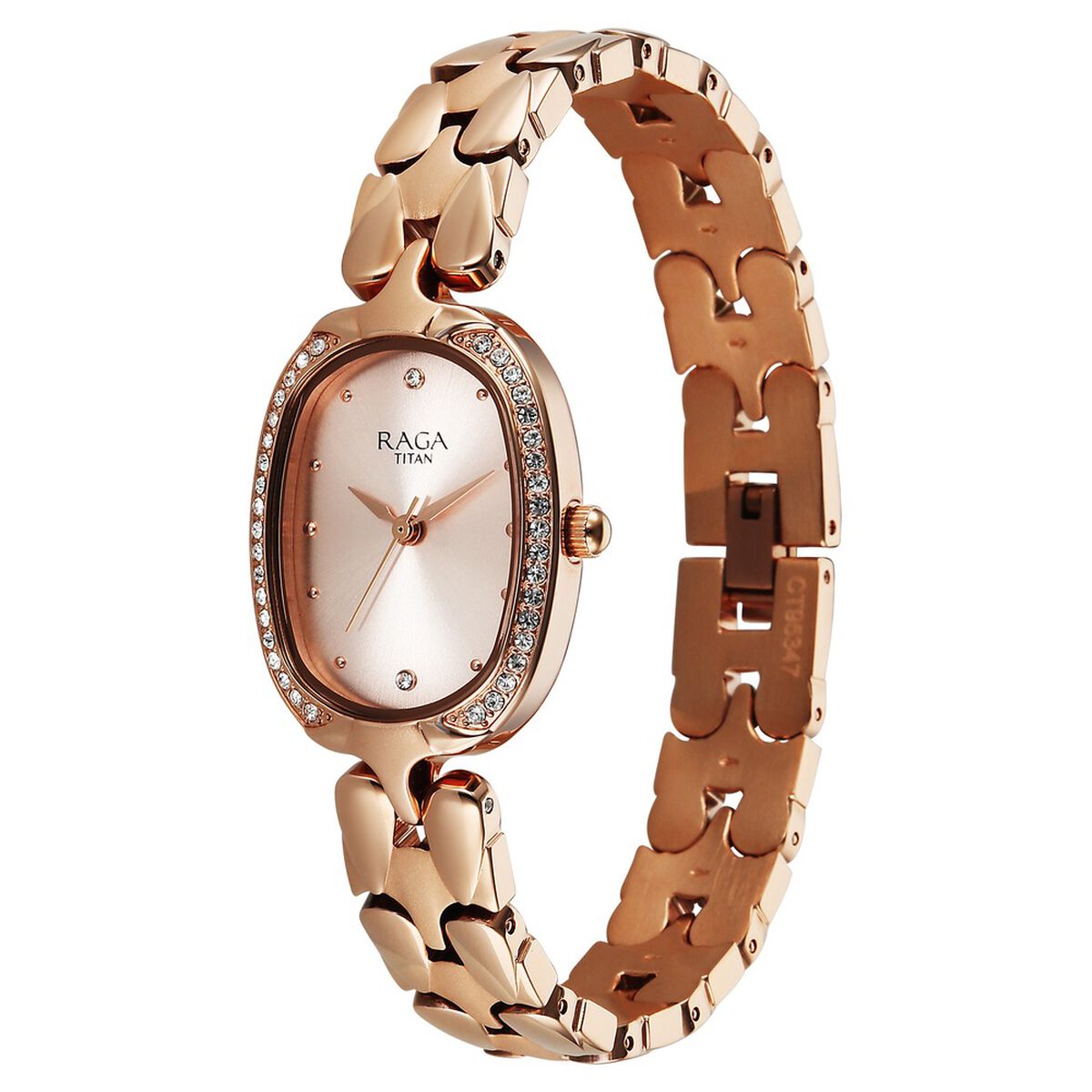 Titan Raga Showstopper Quartz Analog Rose Gold Dial Rose Gold Metal Strap Watch For Women 3
