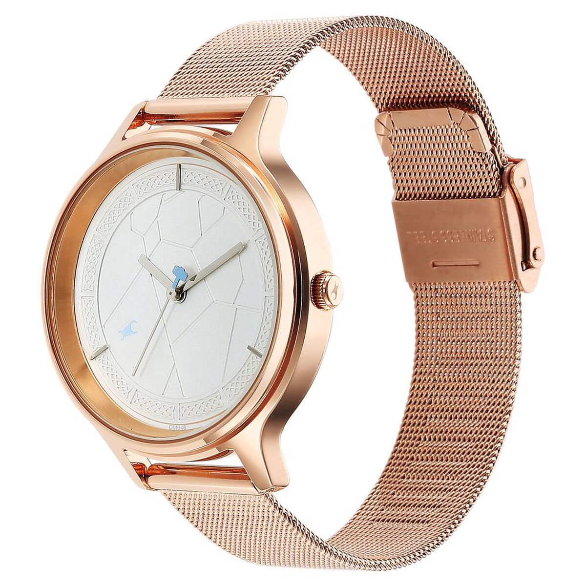 Fastrack Thor Quartz Analog Silver Dial Stainless Steel Strap Watch for Girls 4