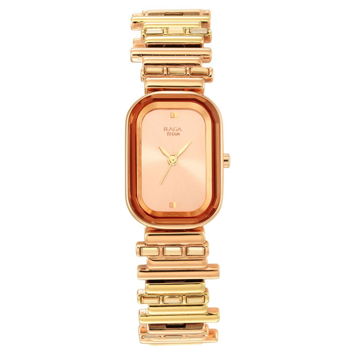 Titan Raga Love All Rose Gold Dial Analog Metal Strap Watch for Women 2