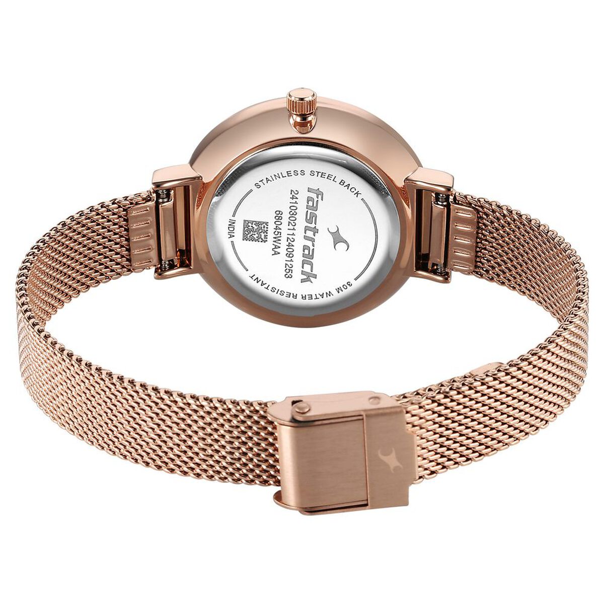 Fastrack Stunners X Quartz Analog Green Dial Stainless Steel Strap Watch For Girls 5