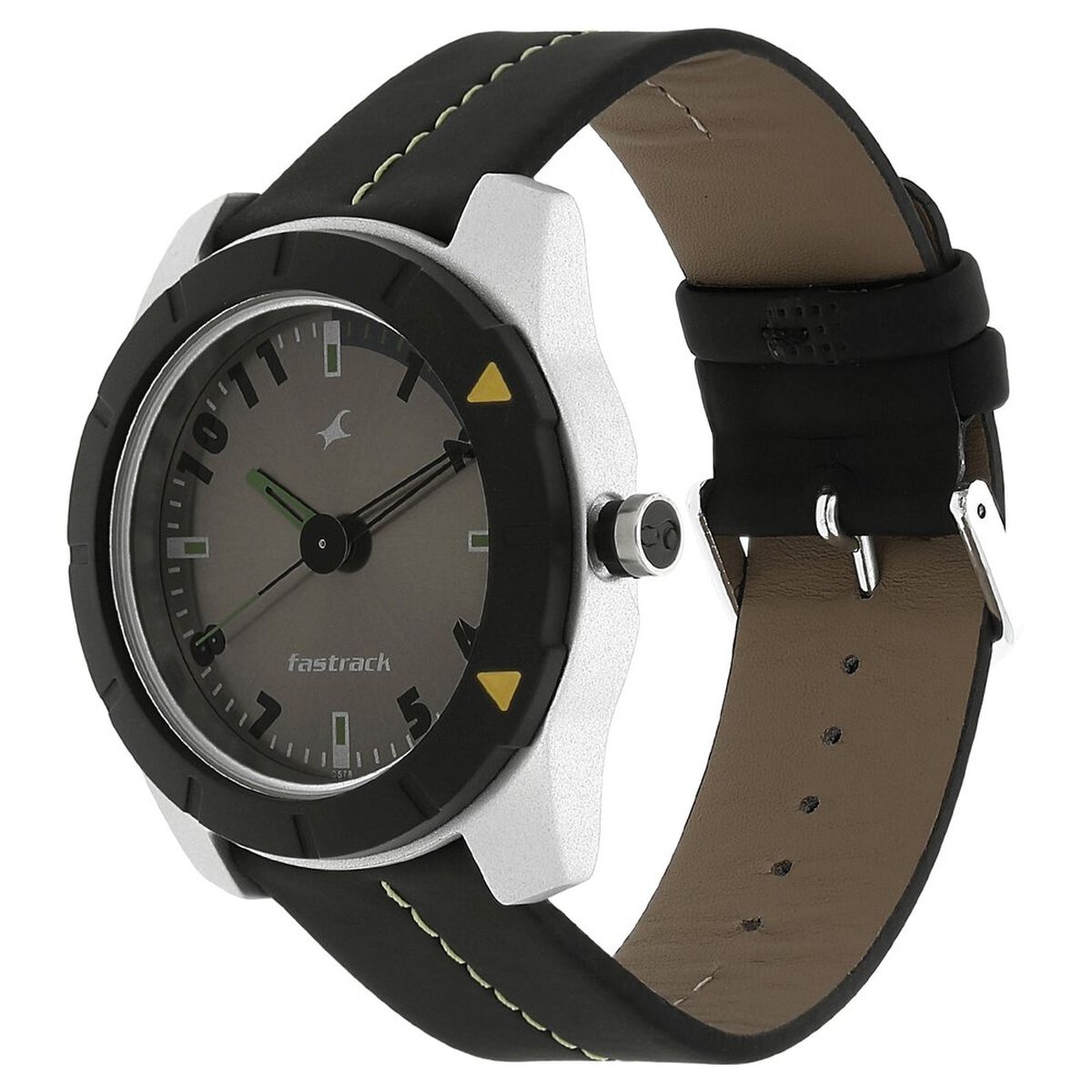 Fastrack Quartz Analog Grey Dial Plastic Strap Watch for Guys 2