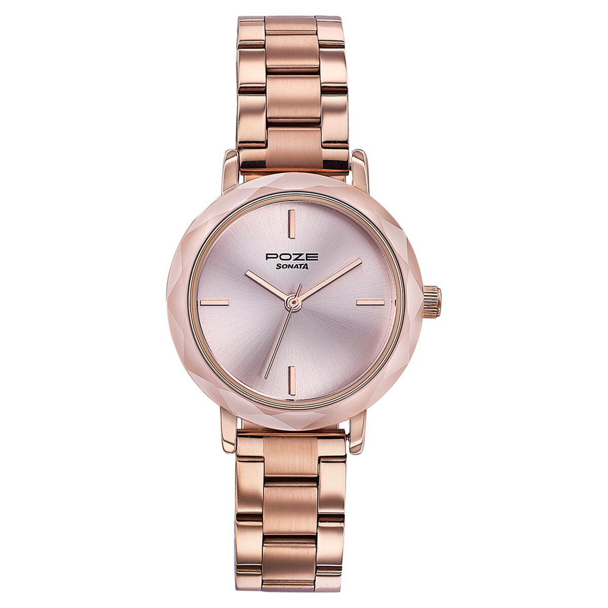 Sonata Poze Quartz Analog Pink Dial Stainless Steel Strap Watch For Women 2