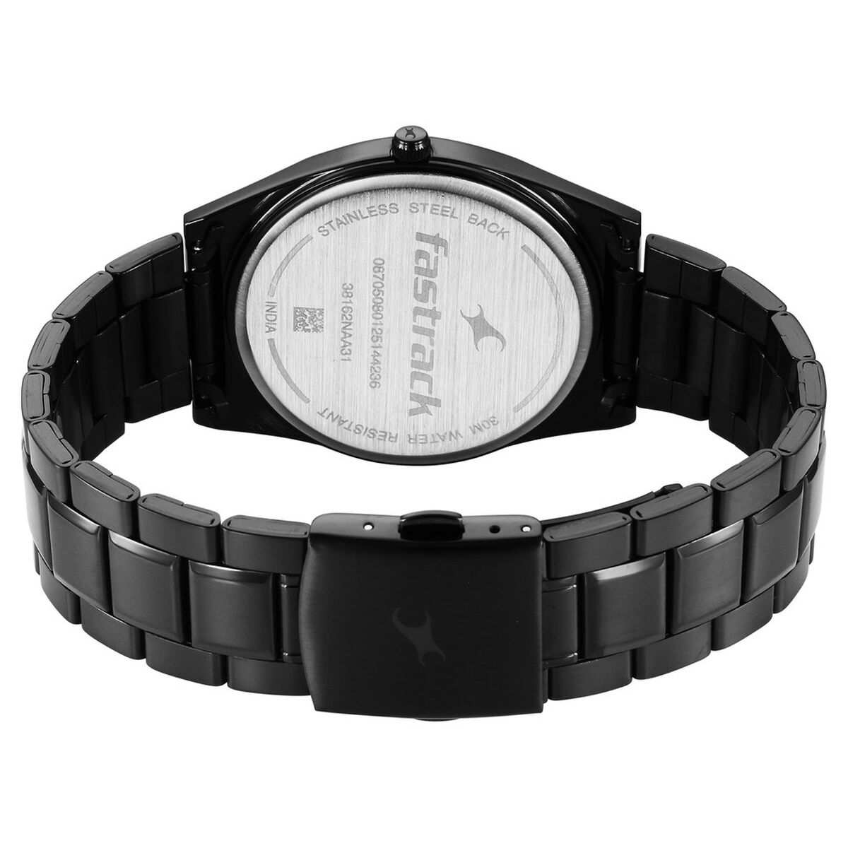 Fastrack Stunners X Quartz Analog Green Dial Stainless Steel Strap Watch For Guys 5