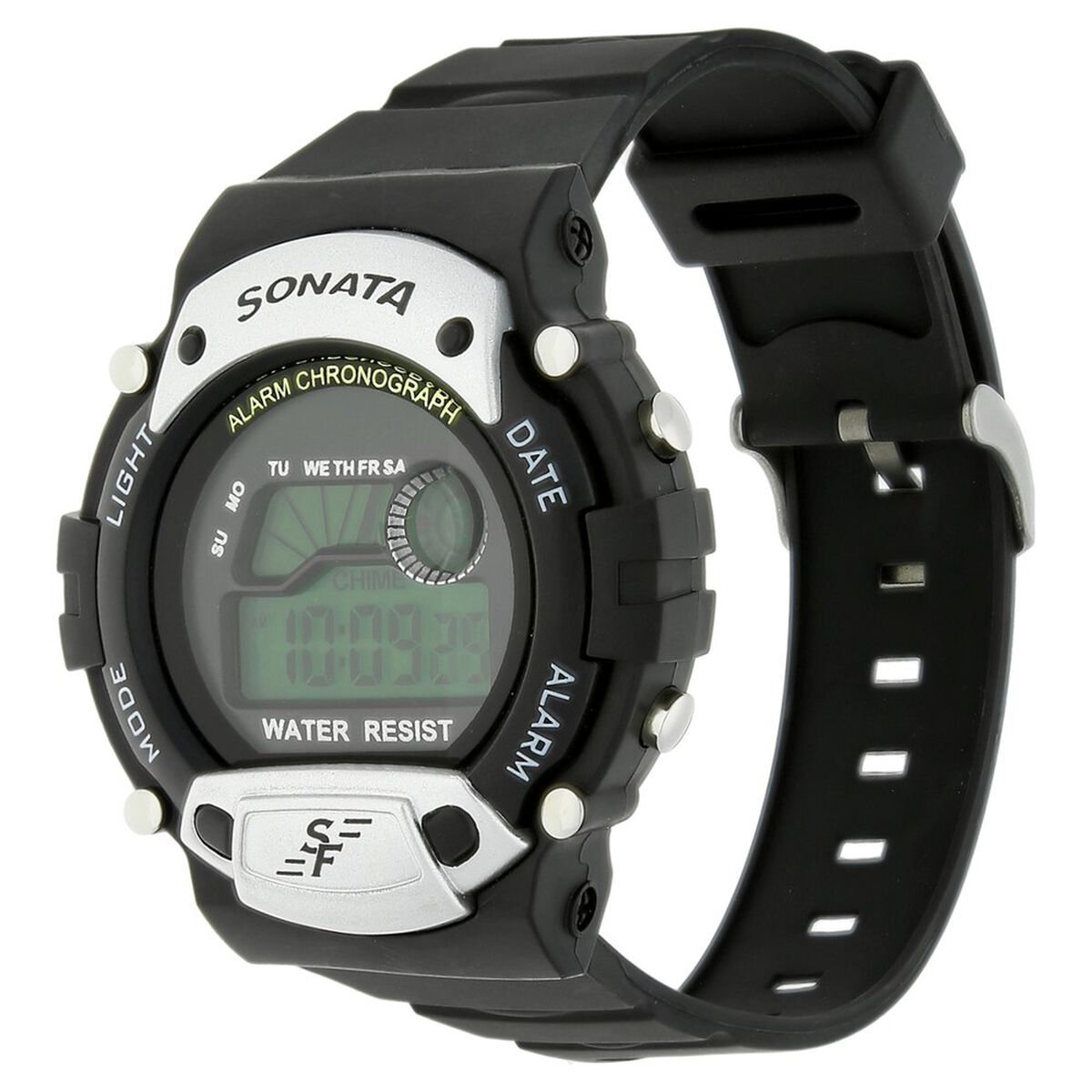 SF Digital Dial Plastic Strap Watch for Men 2