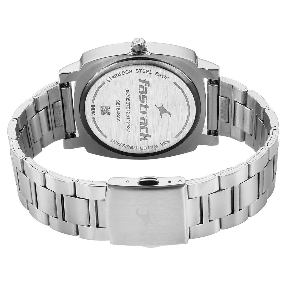 Fastrack Stunners X Quartz Analog Blue Dial Stainless Steel Strap Watch For Guys 5
