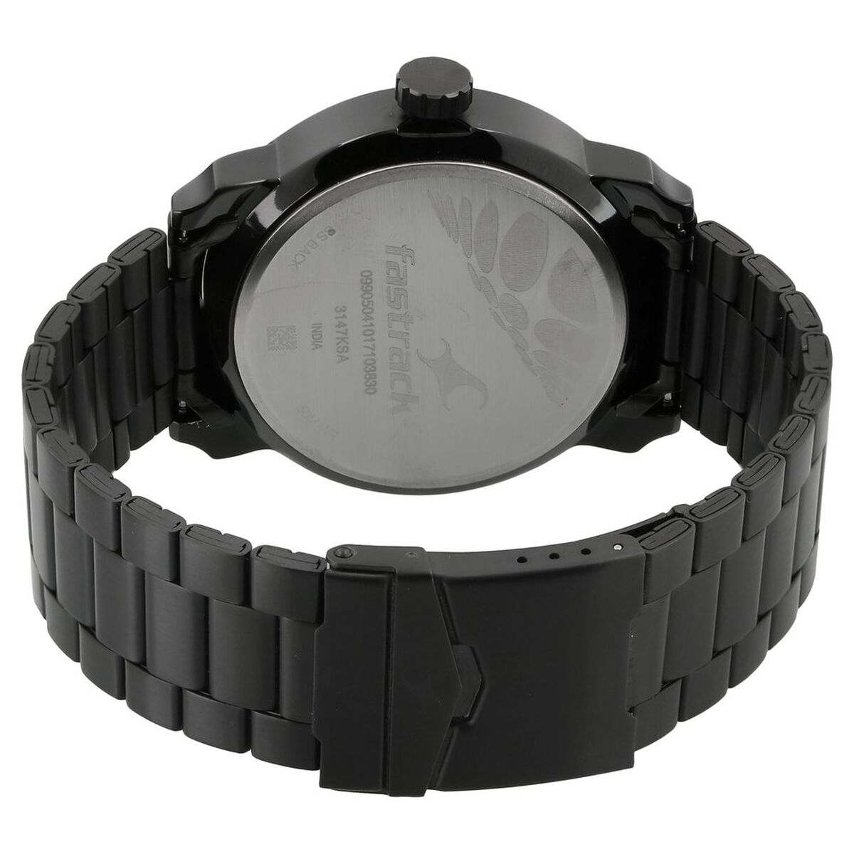 Fastrack Quartz Analog Black Dial Stainless Steel Strap Watch for Guys 4