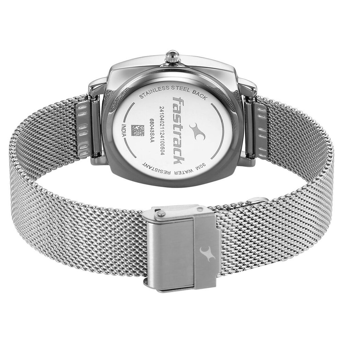 Fastrack Stunners X Quartz Analog Black Dial Stainless Steel Strap Watch For Girls 5