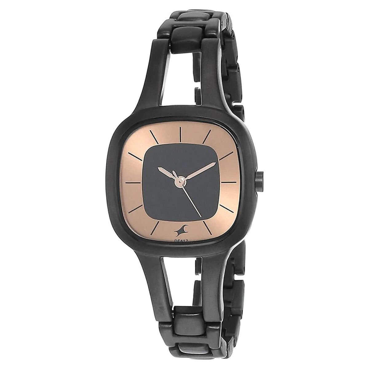 Fastrack Quartz Analog Grey Dial Metal Strap Watch for Girls 1