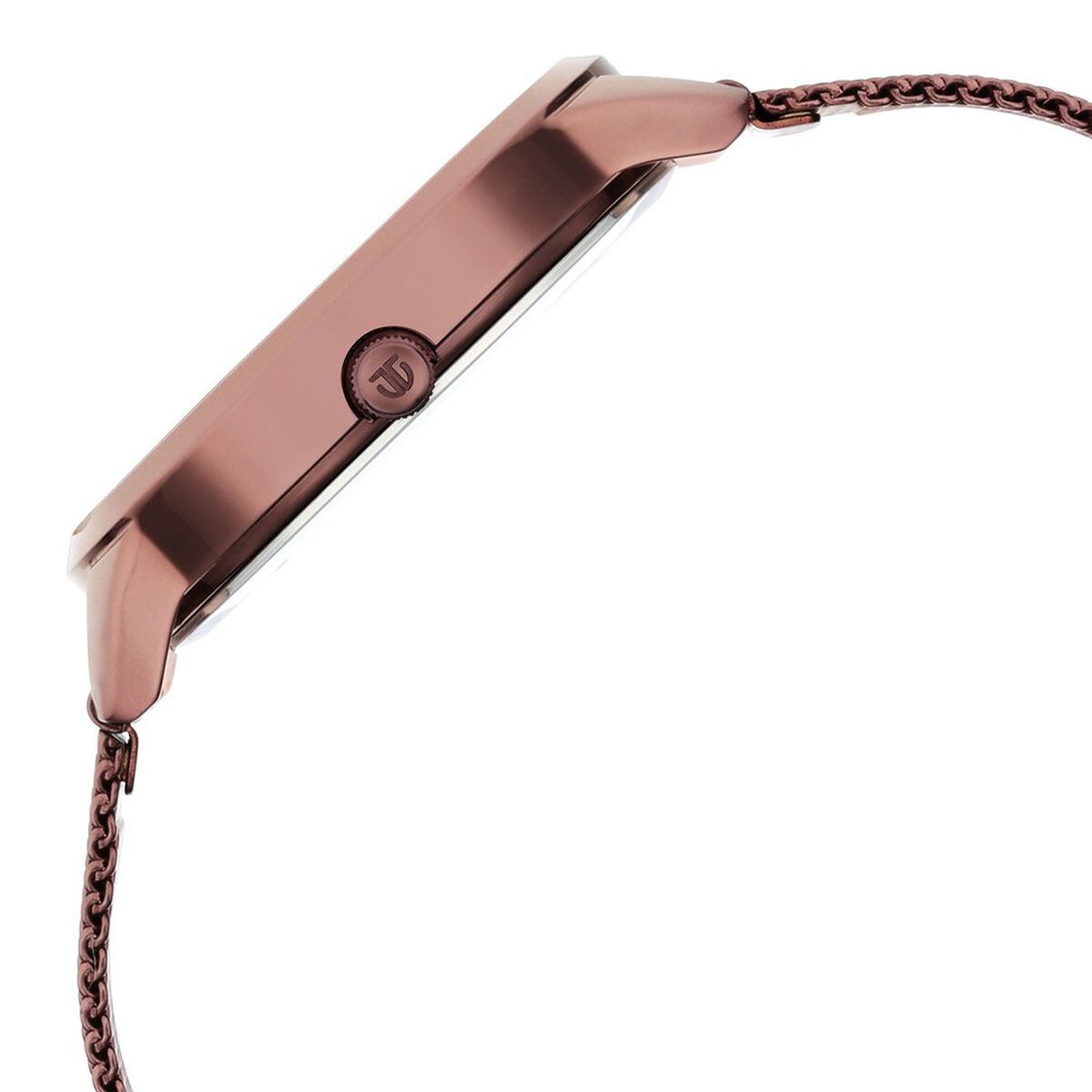 Titan Purple Glam It Up Quartz Analog Multicoloured Dial Brown Stainless Steel Strap Watch For Women 4