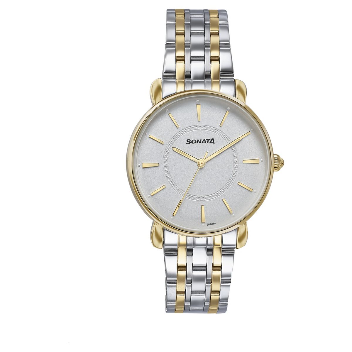 Sonata Wedding Quartz Analog Off White Dial Stainless Steel Strap Watch For Women 1