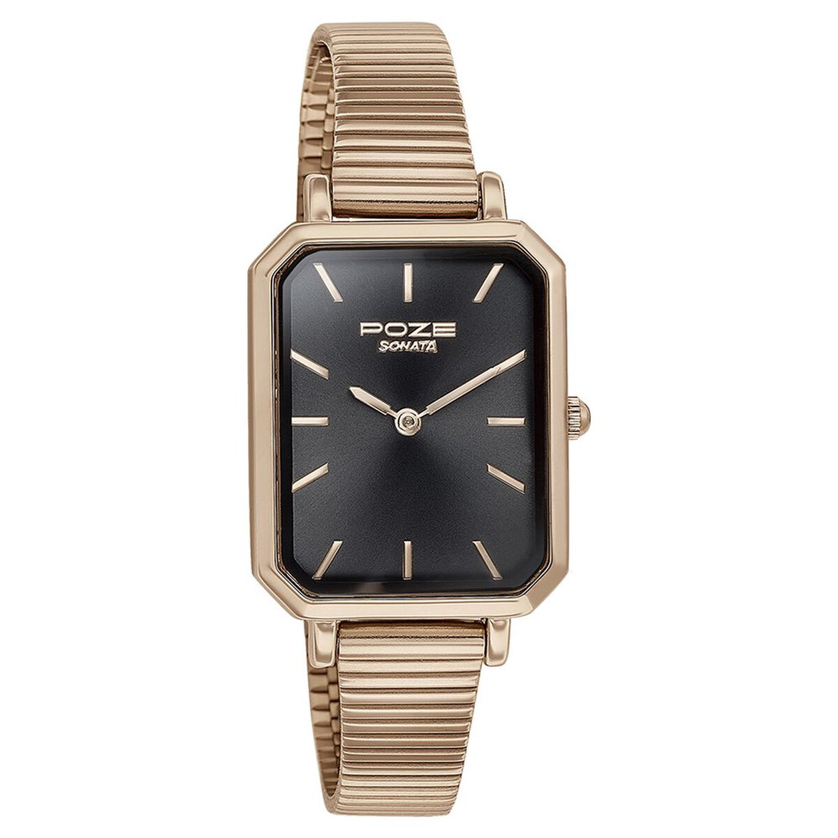 Sonata Poze Quartz Analog Black Dial Mesh Strap Watch for Women 3