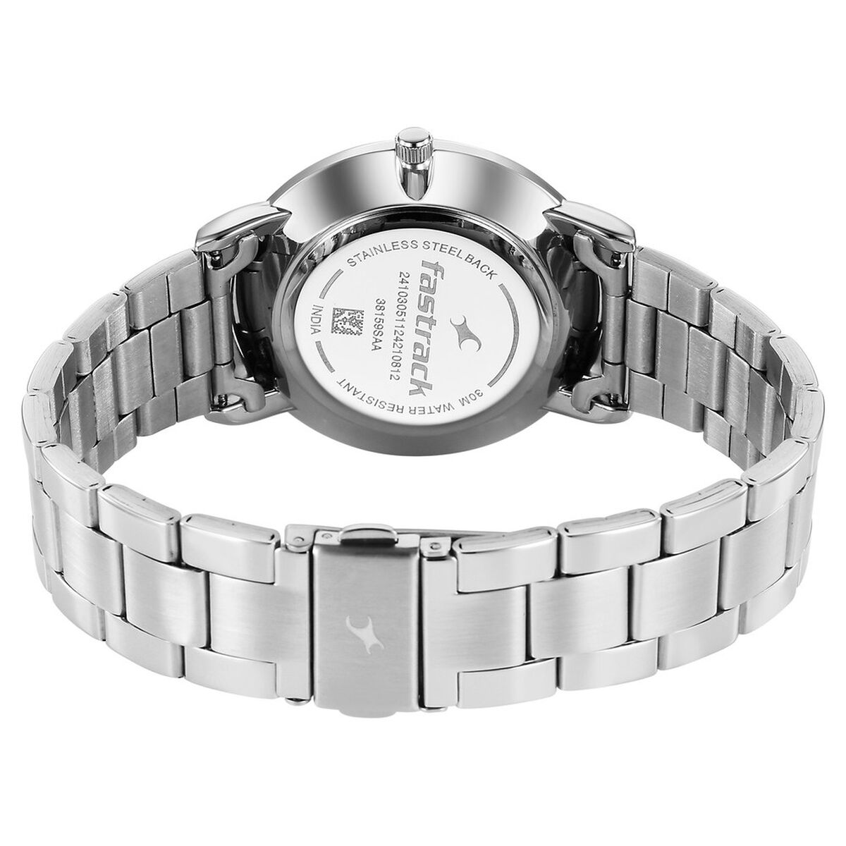 Fastrack Stunners X Quartz Analog Beige Dial Stainless Steel Strap Watch For Guys 5
