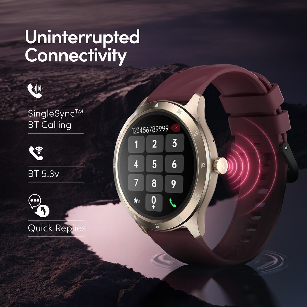 Fastrack Jupiter R2 Smartwatch comes with 3.50 cm Ultra VU TFT Display with 240*240 Pixel Resolution, AI Voice Assistant 4