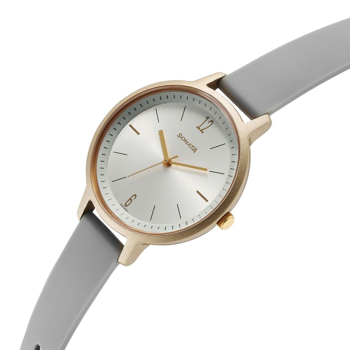 Sonata Splash Quartz Analog Silver Dial Plastic Strap Watch for Women 2