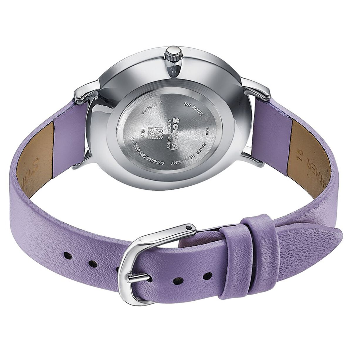 Sonata Pastel Play Quartz Analog Lavender Dial Leather Strap Watch For Women 5