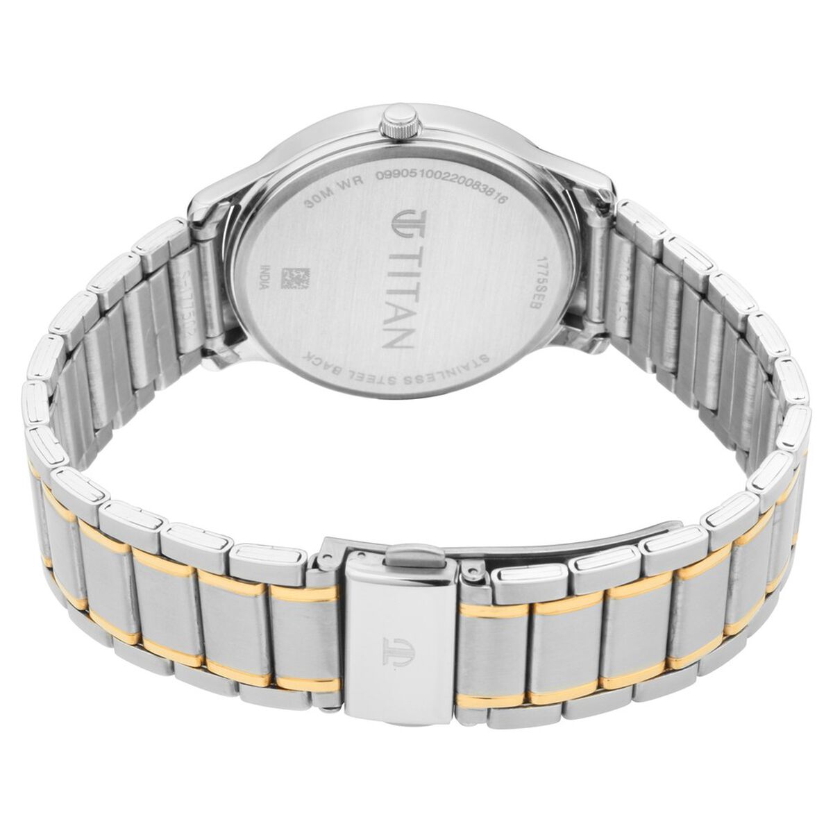 Titan Lagan White Dial Analog with Day and Date Metal Strap Watch for Men 5