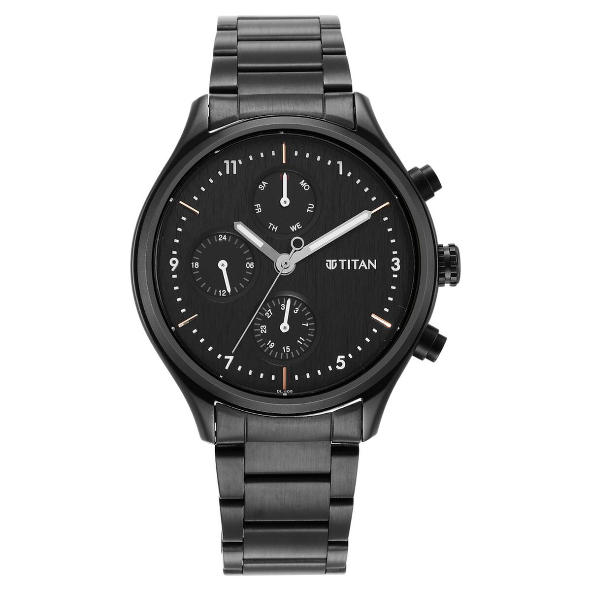 Titan Neo Black Dial Quartz Multifunction Stainless Steel Strap watch for Men 2