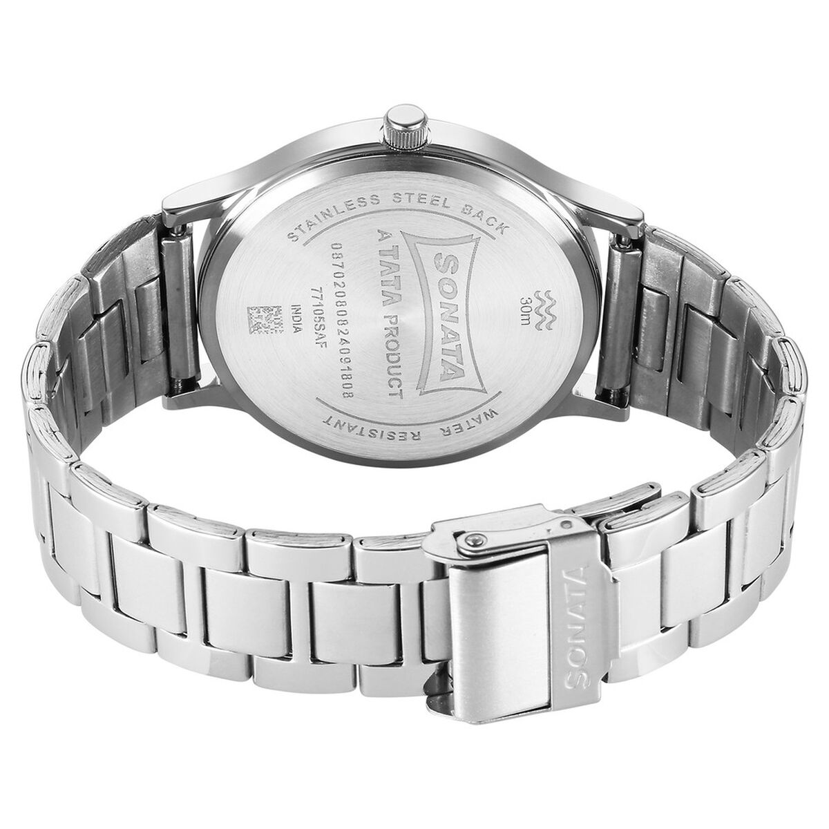 Sonata Aspire Quartz Analog Yellow Dial Stainless Steel Strap Watch For Men 4